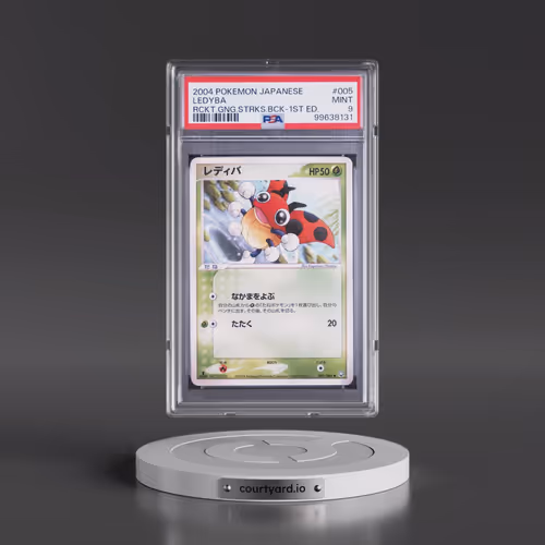 2004 Pokémon Rocket Gang Strikes Back #005 Ledyba - 1st Edition (PSA 9 MINT)