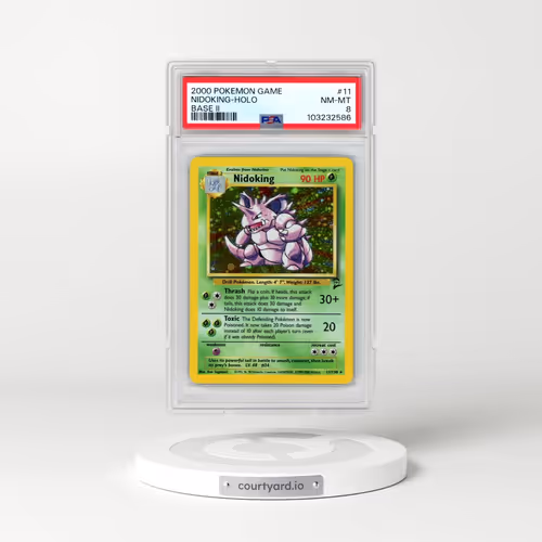 2000 Pokémon Game Base II #11 Nidoking - Holo (PSA 8 NM-MT)