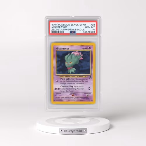2001 Pokémon Promo Black Star #39 Misdreavus - Pokemon League (PSA 10 GEM MINT)