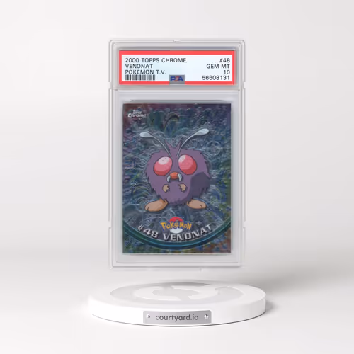 2000 Topps Chrome Pokémon T.V. #48 Venonat (PSA 10 GEM MINT)