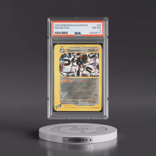 2003 Pokémon Aquapolis #22 Magneton (PSA 8 NM-MT)