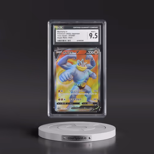 2022 Time Gazer #072/067 Machamp V - Super Rare Holo (CGC 9.5 MINT+)