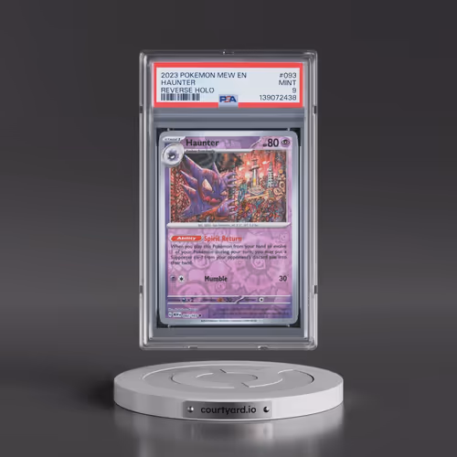 2023 Pokémon Mew EN-151 #093 Haunter - Reverse Holo (PSA 9 MINT)