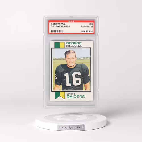 1973 Topps #25 George Blanda (PSA 8 NM-MT)