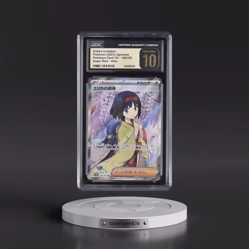 2023 Pokémon Card 151 #196/165 Erika's Invitation - Super Rare Holo (CGC 10 PRISTINE)
