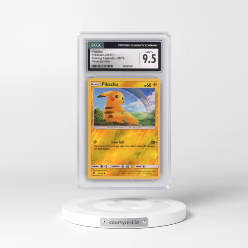 2017 Shining Legends #28/73 Pikachu - Reverse Holo (CGC 9.5 MINT+)