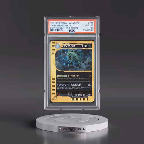 2001 Pokémon Expedition #127 Tyranitar - 1st Edition Holo (PSA 10 GEM MINT)