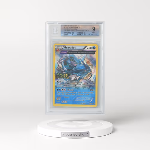 2014 Pokémon XY Black Star Promos #XY60 Gyarados/(Ancient Origins Prerelease) P (BGS 9 MINT)
