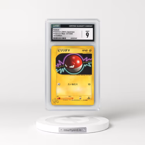 2001 Pokémon Web #011/048 Voltorb - 1st Edition (CGC 9 MINT)