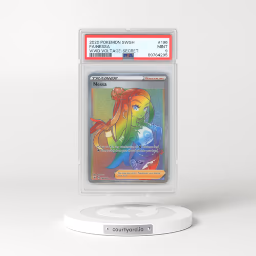 2020 Pokémon Sword & Shield Vivid Voltage #196 Nessa - Full Art Secret (PSA 9 MINT)