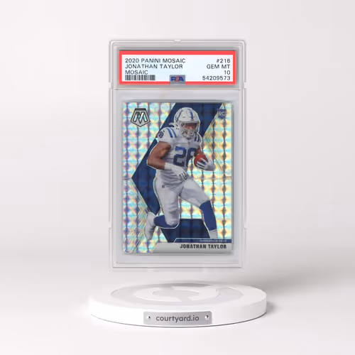 2020 Panini Mosaic #216 Jonathan Taylor - Mosaic (PSA 10 GEM MINT)