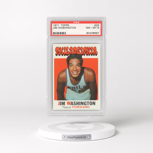 1971 Topps #28 Jim Washington (PSA 8 NM-MT)