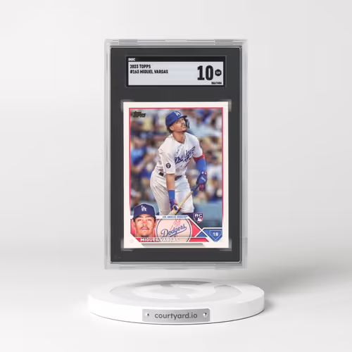 2023 Topps #163 Miguel Vargas (SGC 10 GEM MINT)