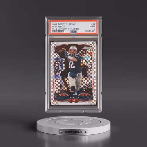 2014 Topps Chrome #62 Tom Brady - Blue Jersey-Xfractor (PSA 9 MINT)
