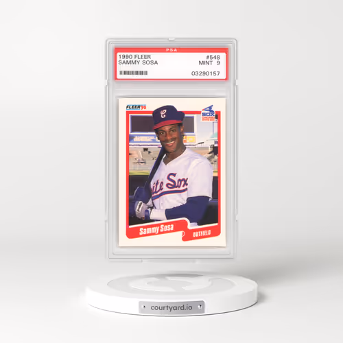1990 Fleer #548 Sammy Sosa (PSA 9 MINT)