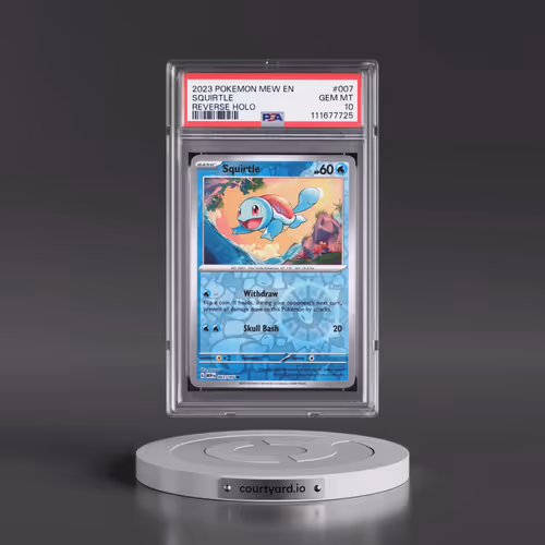 2023 Pokémon Mew EN-151 #007 Squirtle - Reverse Holo (PSA 10 GEM MINT)