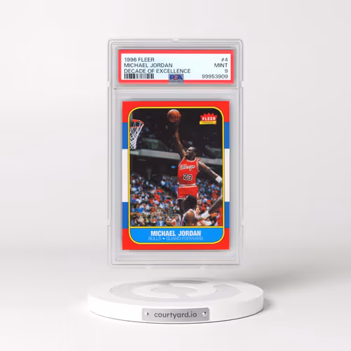 1996 Fleer Decade of Excellence #4 Michael Jordan (PSA 9 MINT)