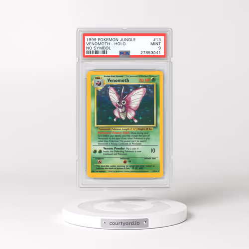 1999 Jungle #13 Venomoth - Holo No Symbol (PSA 9 MINT)