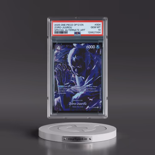 2025 One Piece OP12-Legacy of the Master #004 Zoro-Juurou - Special Alternate Art (PSA 10 GEM MINT)