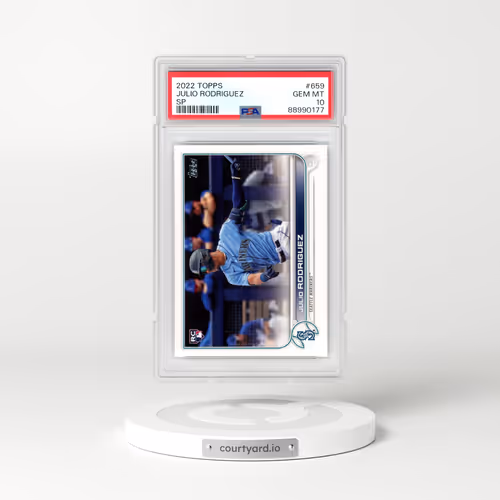 2022 Topps #659 Julio Rodriguez - Series 2-SP (PSA 10 GEM MINT)
