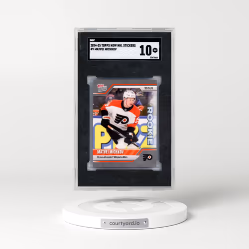 2024 Topps Now Nhl Stickers #9 Matvei Michkov (SGC 10 GEM MINT)