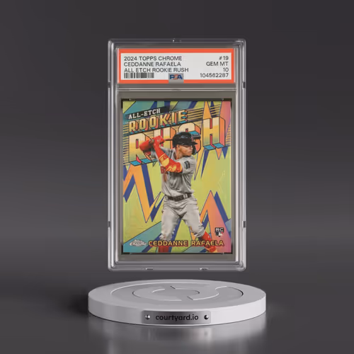 2024 Topps Chrome Chrome All Etch Rookie Rush #19 Ceddanne Rafaela (PSA 10 GEM MINT)