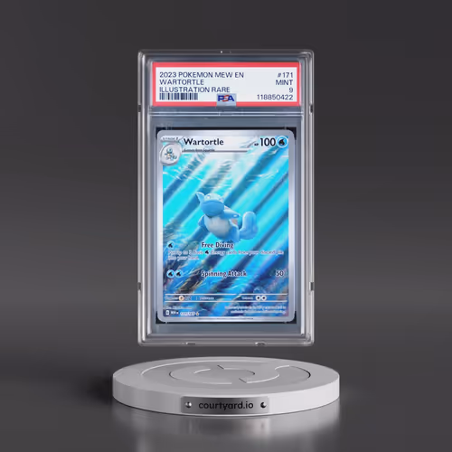 2023 Pokémon Mew EN-151 #171 Wartortle - Illustration Rare (PSA 9 MINT)