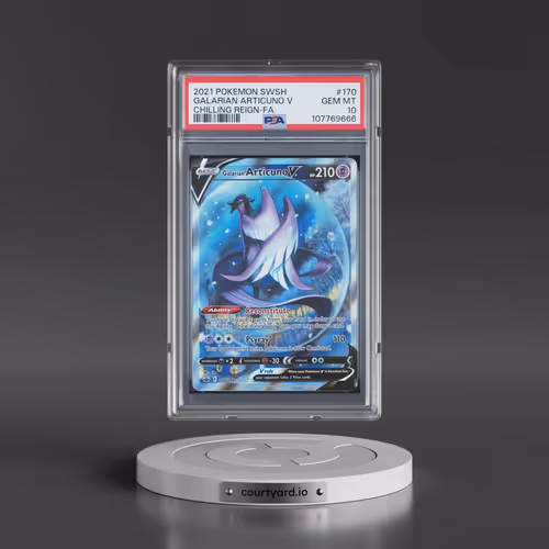2021 Pokémon Sword & Shield Chilling Reign #170 Galarian Articuno V - Holo Full Art (PSA 10 GEM MINT