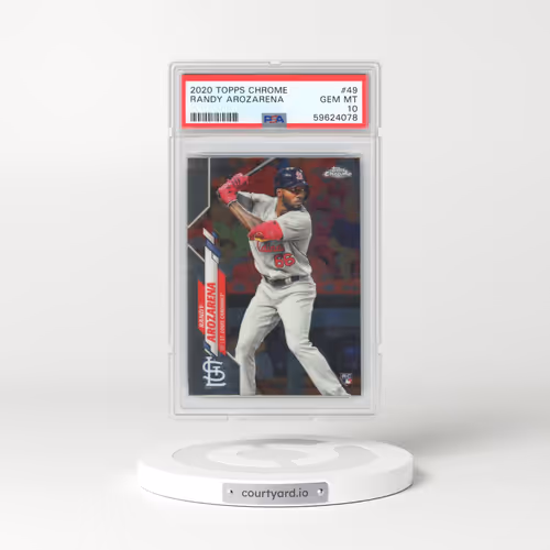 2020 Topps Chrome #49 Randy Arozarena (PSA 10 GEM MINT)