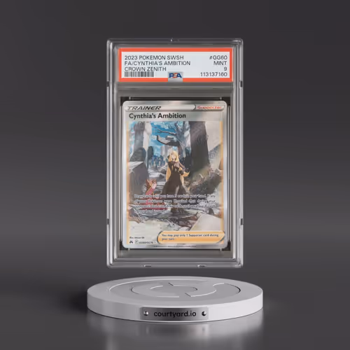 2023 Pokémon Sword and Shield Crown Zenith #GG60 Cynthia's Ambition - Full Art (PSA 9 MINT)