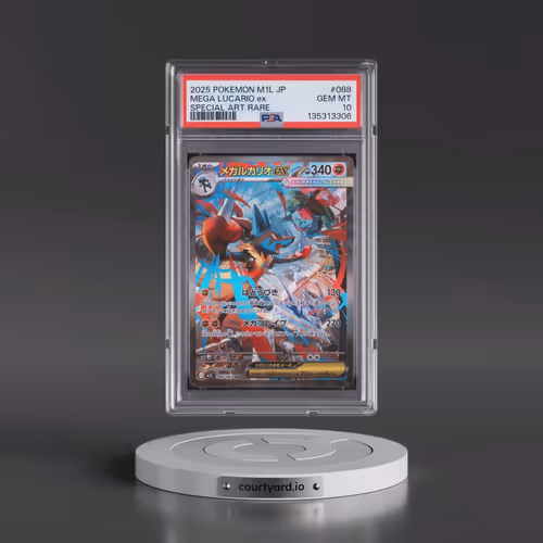 2025 Pokémon M1l-Mega Brave #088 Mega Lucario EX - Holo Special Art Rare (PSA 10 GEM MINT)