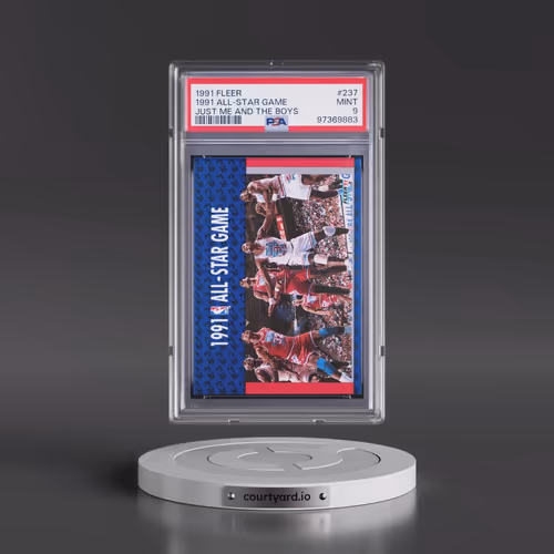 1991 Fleer #237 1991 All-Star Game - Just Me and the Boys (PSA 9 MINT)