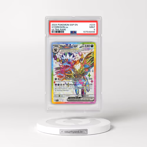 2024 Pokémon Ssp EN-Surging Sparks #223 Hydreigon EX - Holo Ultra Rare (PSA 9 MINT)
