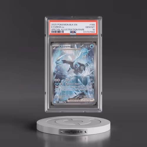 2025 Pokémon Blk EN-Black Bolt #165 Kyurem EX - Holo Special Illustration Rare (PSA 10 GEM MINT)