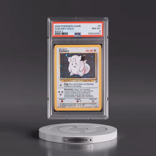 2000 Pokémon Game Base II #6 Clefairy - Holo (PSA 8 NM-MT)