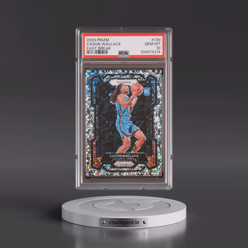 2023 Panini Prizm #139 Cason Wallace - Fast Break (PSA 10 GEM MINT)