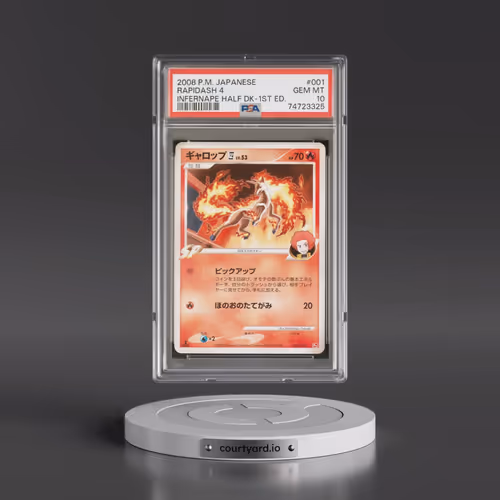 2008 Pokémon Infernape Half Deck #001 Rapidash 4 - 1st Edition (PSA 10 GEM MINT)