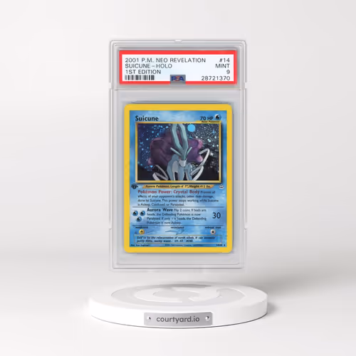 2001 Pokémon Neo Revelation #14 Suicune - 1st Edition Holo (PSA 9 MINT)