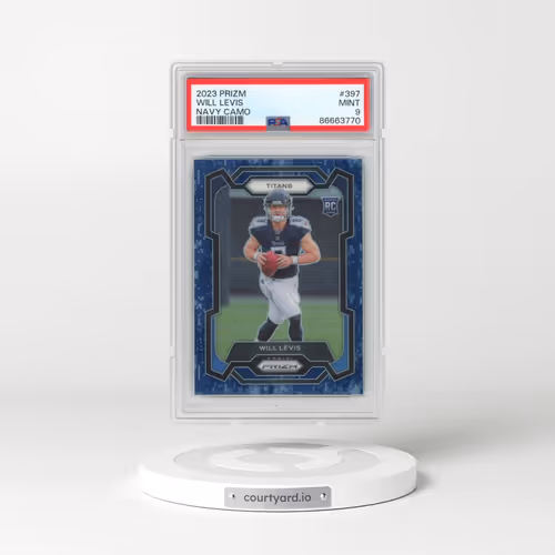 2023 Panini Prizm #397 Will Levis - Navy Camo (PSA 9 MINT)