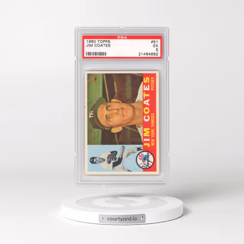 1960 Topps #51 Jim Coates (PSA 5 EX)