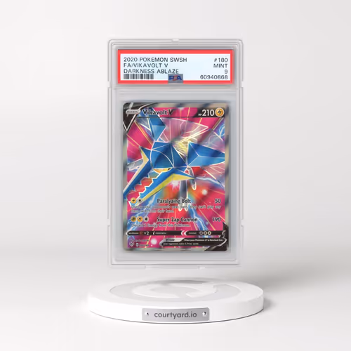 2020 Pokémon Sword & Shield Darkness Ablaze #180 Vikavolt V - Holo Full Art (PSA 9 MINT)