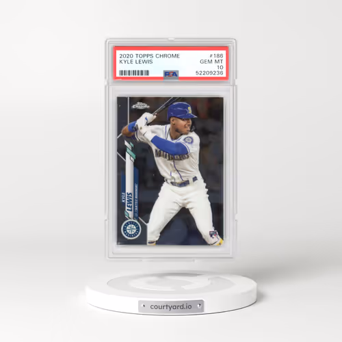 2020 Topps Chrome #186 Kyle Lewis (PSA 10 GEM MINT)