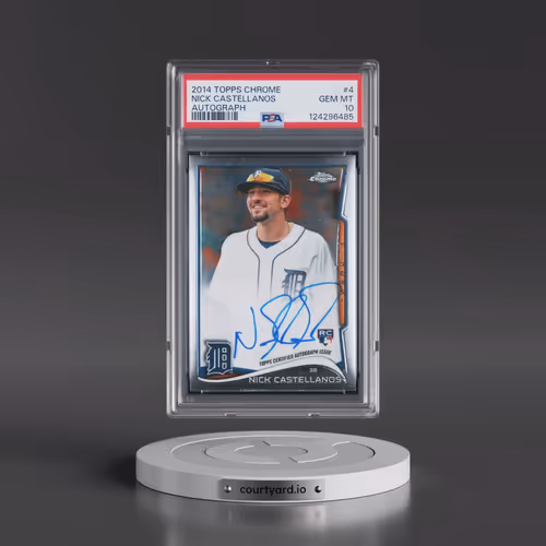 2014 Topps Chrome #4 Nick Castellanos - Autograph (PSA 10 GEM MINT)
