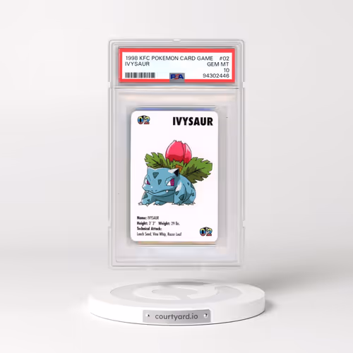 1998 Kfc Pokémon Card Game #02 Ivysaur (PSA 10 GEM MINT)