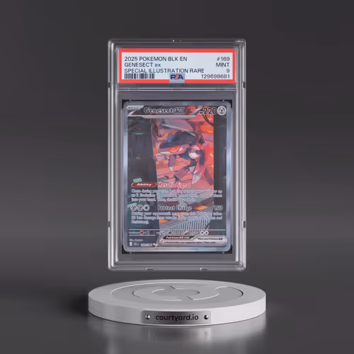 2025 Pokémon Blk EN-Black Bolt #169 Genesect EX - Holo Special Illustration Rare (PSA 9 MINT)