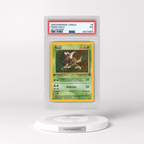 1999 Pokémon Jungle #9 Pinsir - 1st Edition Holo (PSA 7 NM)