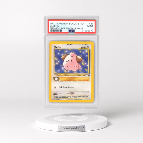 1999 Black Star Promos #31 Cleffa - Pokémon League (PSA 9 MINT)