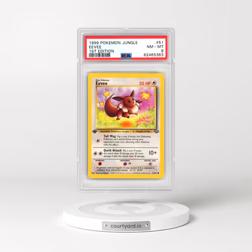 1999 Pokémon Jungle #51 Eevee - 1st Edition (PSA 8 NM-MT)