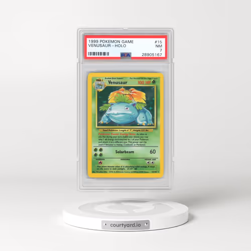 1999 Pokémon Game #15 Venusaur - Holo (PSA 7 NM)