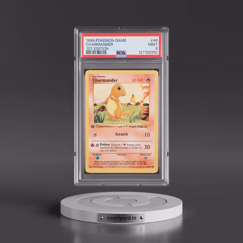 1999 Pokémon Game #46 Charmander - 1st Edition (PSA 9 MINT)